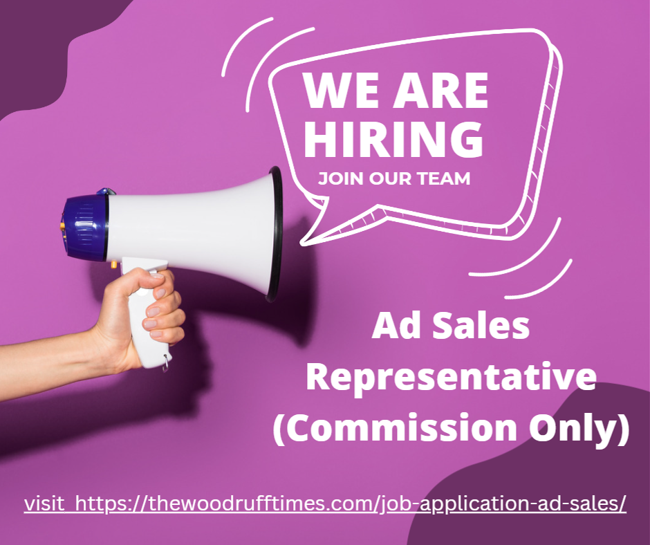 Job Application Ad Sales The Woodruff Times